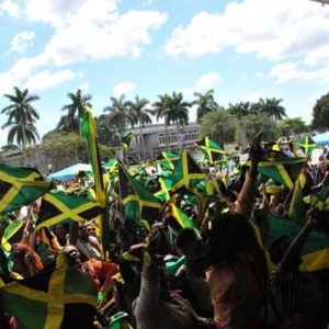 Jamaica students (first and second generation) enrolled at Florida tertiary institutions responding to the Roll Call at the recent three-day annual Leadership summit.