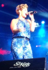 Tessanne Chin, Season 5 Winner of NBC’s “The Voice” performing on Saturday night, June 28, at St. Kitts Music Festival 2014