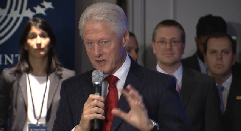 Former US president Bill Clinton