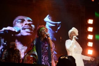 Judy Mowatt and Marcia Griffiths pay tribute to the legend;