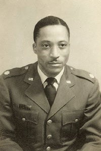 Tuskegee Airman Lt. Col. Eldridge F. Williams in uniform in the 1940s
