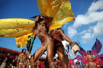 Trinidad and Tobago Carnival revelers