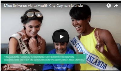 Miss Universe visits Health City Cayman Islands Hospital