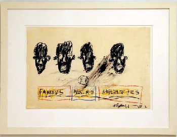 A notebook page by Jean-Michel Basquiat. Credit 2015 The Estate of Jean-Michel Basquiat/ADAGP, Paris, via ARS, New York; Hiroko Masuike, via The New York Times