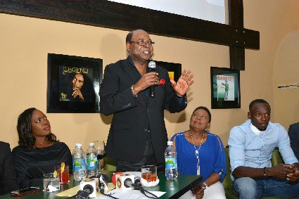 Jamaica's Minister of Tourism Hon. Edmund Bartlett (2nd left) describes the opening of Usain Bolt’s Tracks and Records in Ocho Rios as a significant step toward Jamaica becoming one of the world’s major gastronomy destinations.  