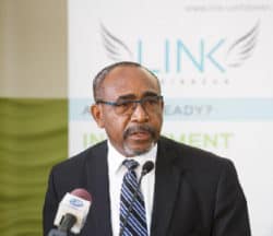 Senator Boyce at LINK-Caribbean launch