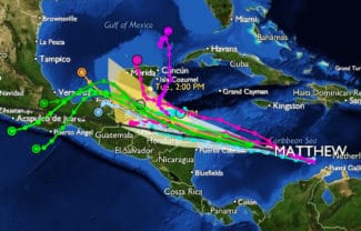 Hurricane Matthew moving towards Jamaica