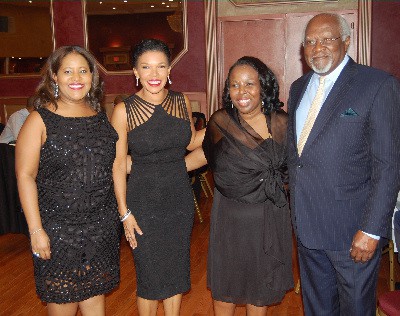 Sharing a light moment following the Jamaica Diaspora Northeast USA inaugural 2016 Trailblazer Awards ceremony in Queens, NY, are from left: Jamaica’s newly-appointed Counsel general to New York, Trudy Deans, Jamaica’s Ambassador to the US, her excellency Audrey Marks, Diaspora Advisory Board Member for US Northeast, Joan Pinnock, and Dr. Julius Garvey, the son of national hero Marcus Garvey. (Photo by Derrick Scott)
