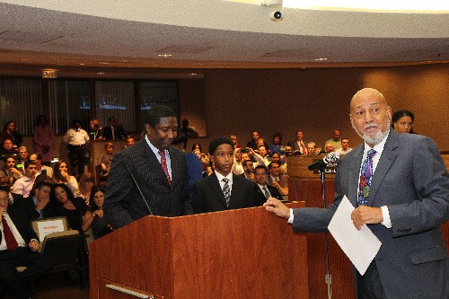 Commissioner Dale Holness Sworn In By Congressman Alcee Hastings