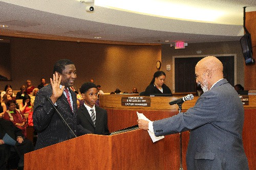 Commissioner Dale Holness Sworn In By Congressman Alcee Hastings
