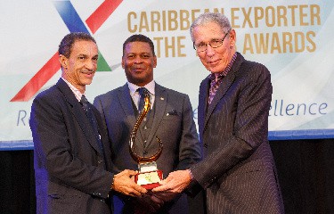 Norman Wright, Robert Scott, Ralph Bizzy Williams at the 2nd Caribbean Exporter of the Year Awards
