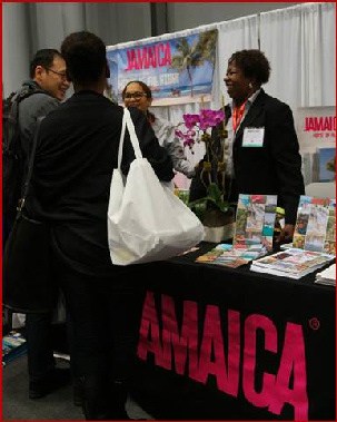 Jamaica Tourist board at the New York Times Travel Show