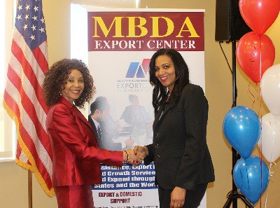Marie Gill and Tamara Maxwell after signing MBDA Export Center MOU with Export-Import Bank of the United States 