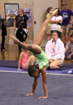 Local Miami Gymnastics Nya-Harris Middleton Secures 4 Medals at AAU Gymnastics Age Group National Championships