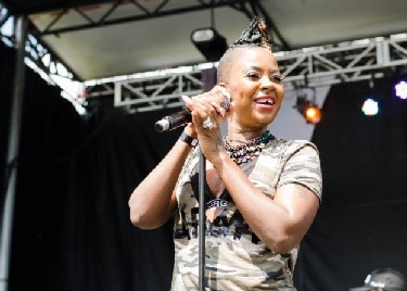 Fay Ann Lyons at the Grace Jamaican Festival in Washington, DC