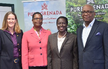 Patricia Maher, Sylma Brown Bramble, Clarice Modeste Curwen, Rodney George of Grenada Tourism Authority