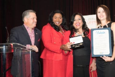 Broward County Mayor/Commissioner Barbara Sharief was honored with the “Suits, Stilettos and Lipstick Community Leader” award.
