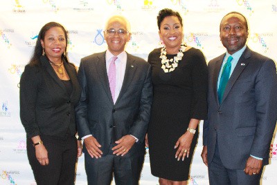 Anita Johnson-Patty, Dionisio D'Aguilar, Cheryl Polte-Williamson, Linville Johnson of the Bahamas participate in Congressional Black Caucus Events