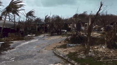 Dune Preserve - Anguilla after Hurricane Irma