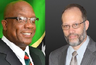 St. Kitts and Nevis PM, Dr. the Hon. Timothy Harris and Ambassador Irwin LaRocque, CARICOM Secretary General