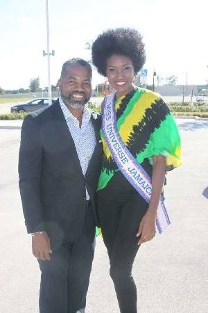 Miss Universe Jamaica, Davina Bennett visits South Florida