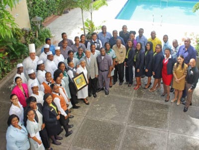 Staff and management of The Courtleigh Hotel & Suites 2017 Hospitality Jamaica Award 