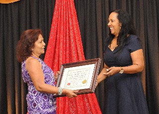 Elizabeth Burns and 2017 Caribbean American Heritage Awards Honoree, Yvette Colbourne, City of Miramar Commissioner