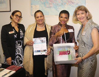 Washington University of St. Louis alum with the Ambassador of Jamaica, Ambassador Audrey Marks