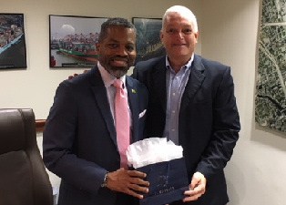 Jamaica's Consul General, Franz Hall had the opportunity to visit PortMiami, during a recent tour of the Port facilities
