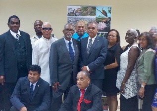 Members of the Guyanese American Chamber delegation at the reception to mark Guyana’s 48th Republic Anniversary in Santiago de Cuba.