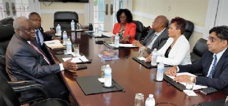 U.S. Virgin Islands Governor Mapp meeting with hospital leadership