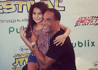 Leon Coldero with his daughter, Jesalee Marley Coldero.