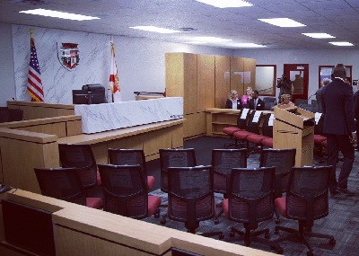 Brownsville Middle Mock courtroom