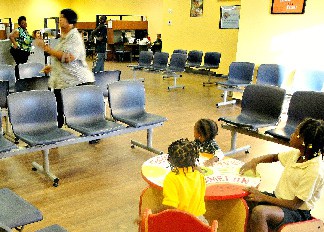 Families come for service at WIC office in Lauderdale Lakes