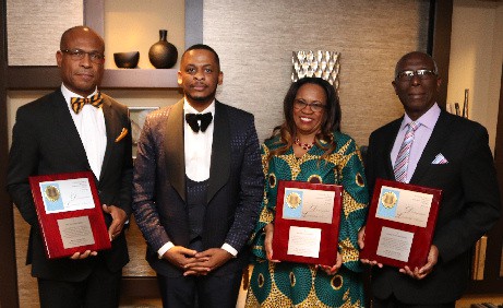 Rev. Dr. Agorom Dike of Caribbean and African-American Faith-Based Leadership Conference honors Jamaican Clergy: Rev. Dr. Keith Robb, Rev. Dr. Carla Dumbar, Bishop Dr. Carlton Martin