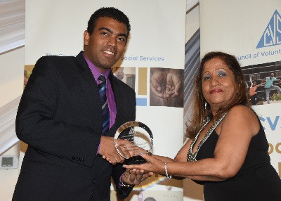 Keenan Falconer is Council of Voluntary Social Services’ Jamaica Young Leader Awardee