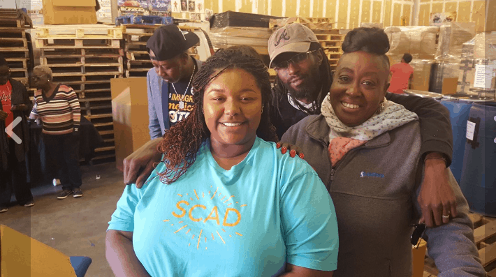 Students and volunteers with the Caribbean Association of Georgia gathered Saturday to send relied items to Trinidad and Tobago at Larparkan Shipping