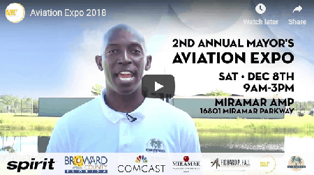 City of Miramar Mayor Hosts 2nd Annual Aviation Expo Sponsored By Spirit Airlines