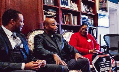 White House Hosts Dialogues with Caribbean and African Faith-based Leaders Rev. Dr. Barry Black, Dr. Agorum Dike, Rev. Dr. Coretta Mathie