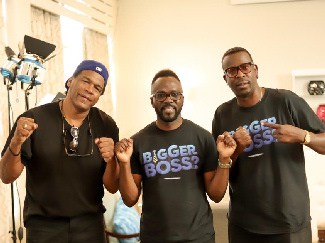 Director of Photography Keith L. Smith, Ian Ity Ellis, Actor/Executive Producer and Bentley Kyle Evans, Director on Jamaican Sitcom Bigger Boss