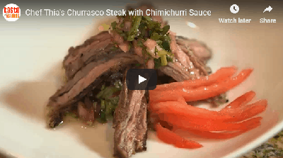 Chef Thia's Churrasco Steak with Chimichurri Sauce