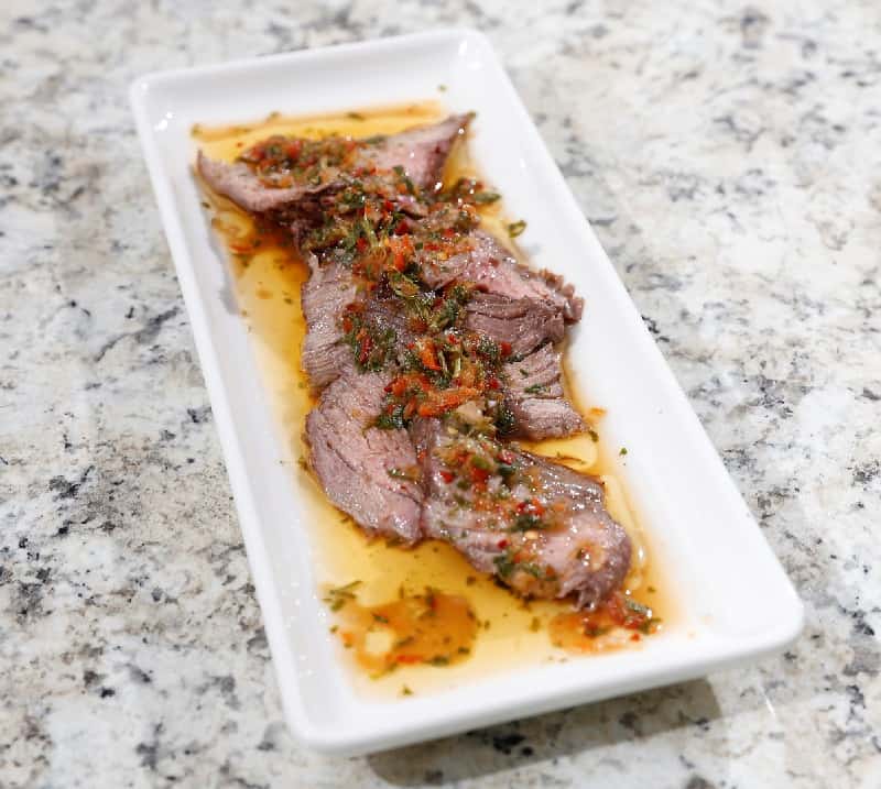 Taste The Islands Recipe of The Week:  Chef Thia's Churrasco Steak with Chimichurri Sauce