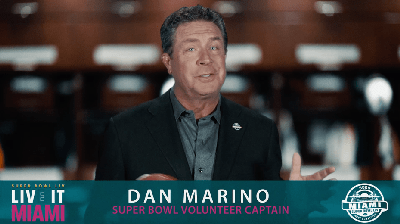 Hall of Famer Dan Marino Joins Miami Super Bowl Host Committee