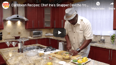 Caribbean Recipes: Chef Irie's Snapper Ceviche from Taste the Islands