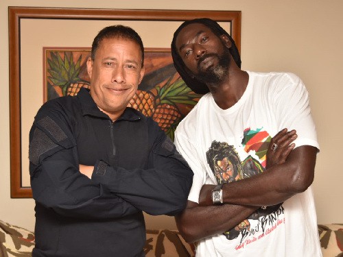Trinidad and Tobago's Commissioner of Police, Gary Griffith and Buju Banton