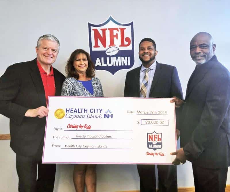 Health City Cayman Islands Donates to NFL Alumni