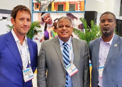 Matt Meltzer of Thrillist , USVI Commissioner of Tourism Designee Joseph Boschulte , West Indian Company board director Rick Carrington