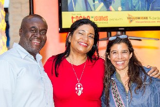 Taste The Islands Experience Event partners Seymour Bailey (Barbados), Caroline Racine (USVI), and Tara Chadwick (History Fort Lauderdale)