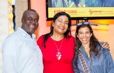 Taste The Islands Experience Event partners Seymour Bailey (Barbados), Caroline Racine (USVI), and Tara Chadwick (History Fort Lauderdale)
