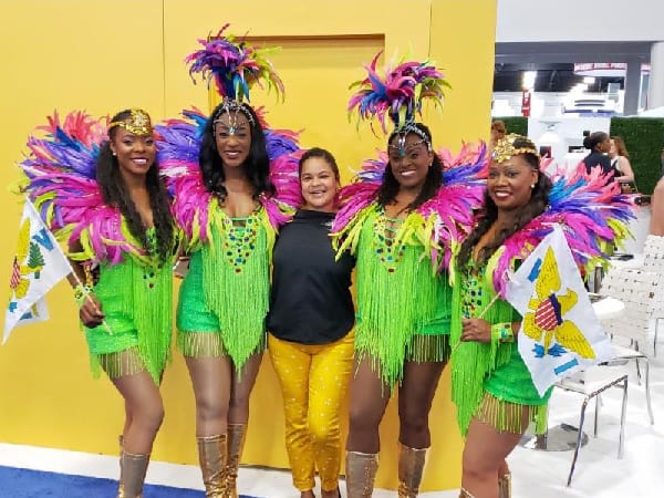 The Caribbean Ritual Dancers were a hit at Seatrade in Miami.